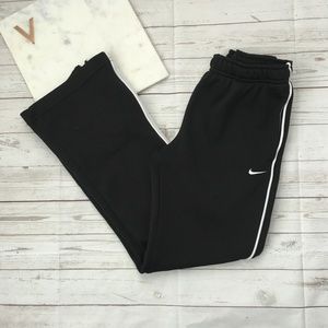 nike boys m black sweatpants gym athletic polyeste